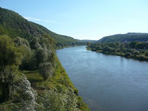 Pohled ze zbraslavského mostu